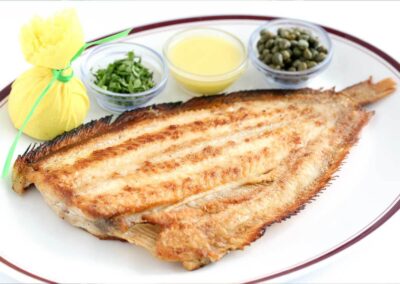 Sole with butter and capers