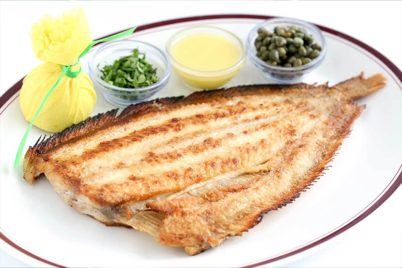 Sole with butter and capers
